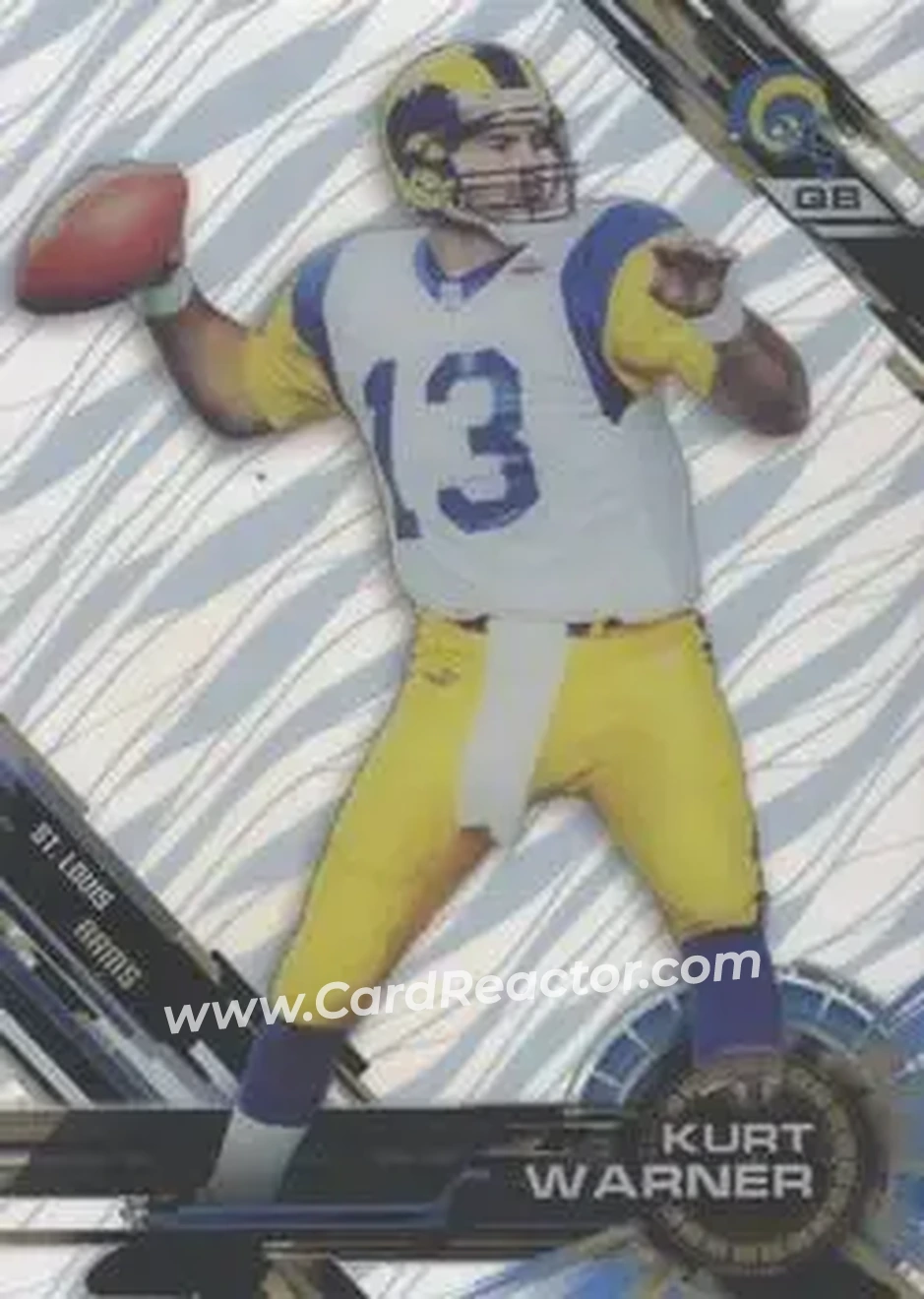 2015 Topps High Tek #13 - Kurt Warner - St. Louis Rams - Front