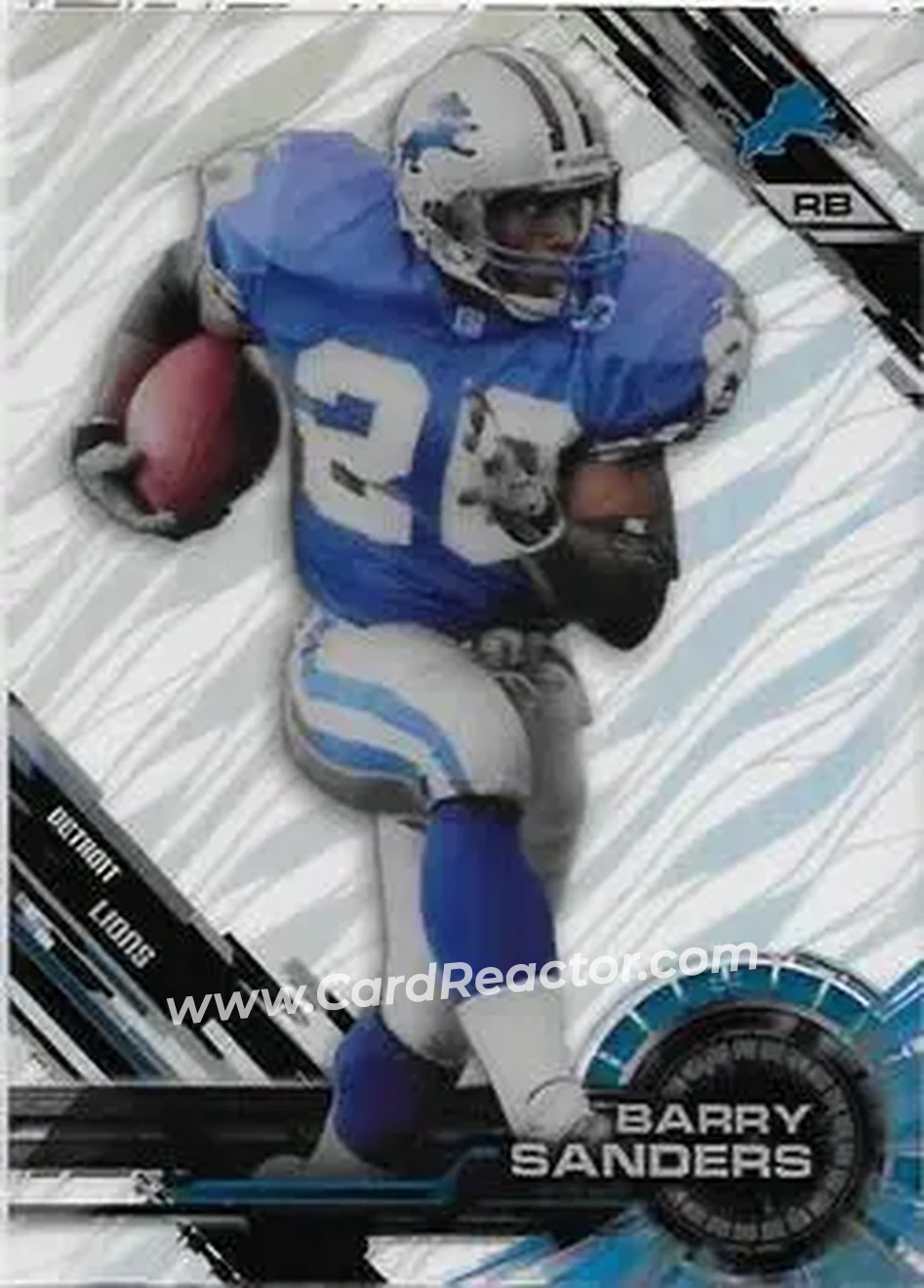 2015 Topps High Tek #16 - Barry Sanders - Detroit Lions - Front