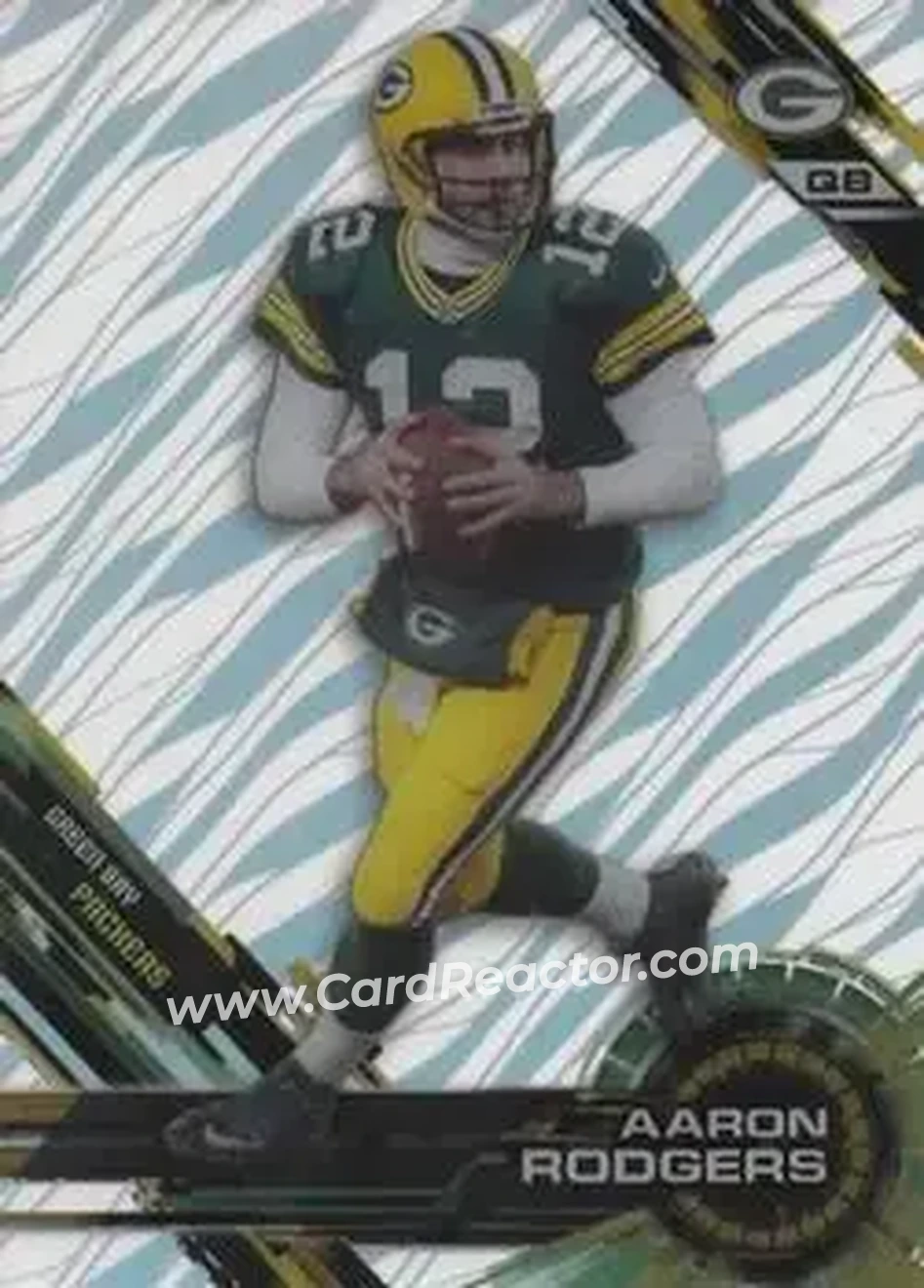 2015 Topps High Tek #25 - Aaron Rodgers - Green Bay Packers - Front