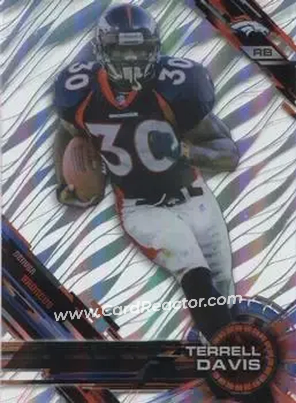 2015 Topps High Tek #36 - Terrell Davis - Denver Broncos - Front
