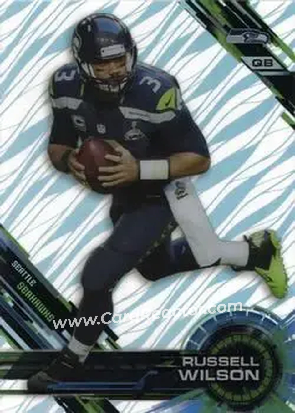 2015 Topps High Tek #45 - Russell Wilson - Seattle Seahawks - Front