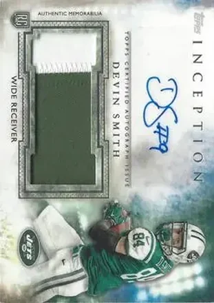 2015 Topps Inception - Autographed Jumbo Patches #AJP-DS - Devin Smith - New York Jets
