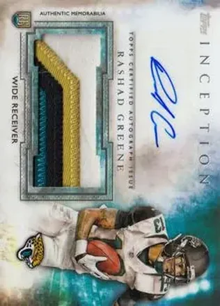 2015 Topps Inception - Autographed Jumbo Patches #AJP-RG - Rashad Greene - Jacksonville Jaguars