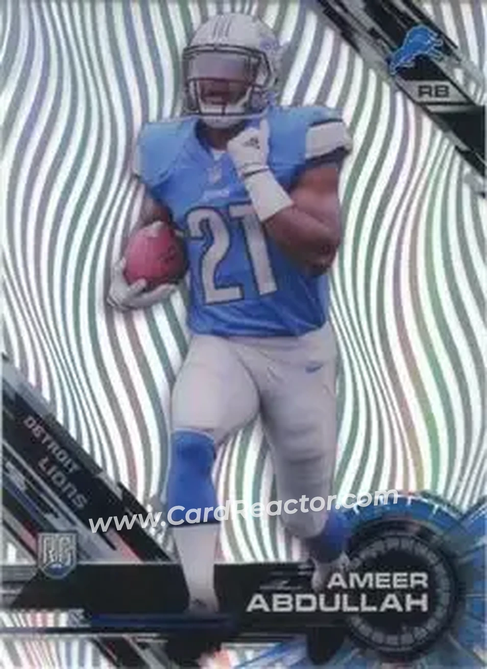 2015 Topps High Tek #82 - Ameer Abdullah - Detroit Lions - Front