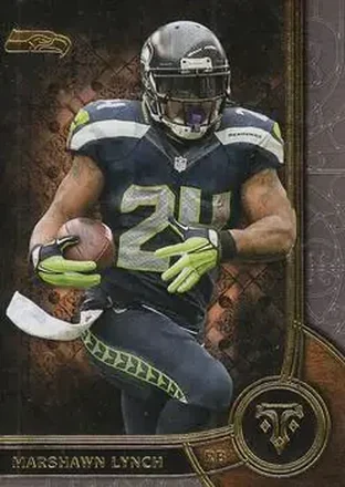 2015 Topps Triple Threads #2 - Marshawn Lynch - Seattle Seahawks