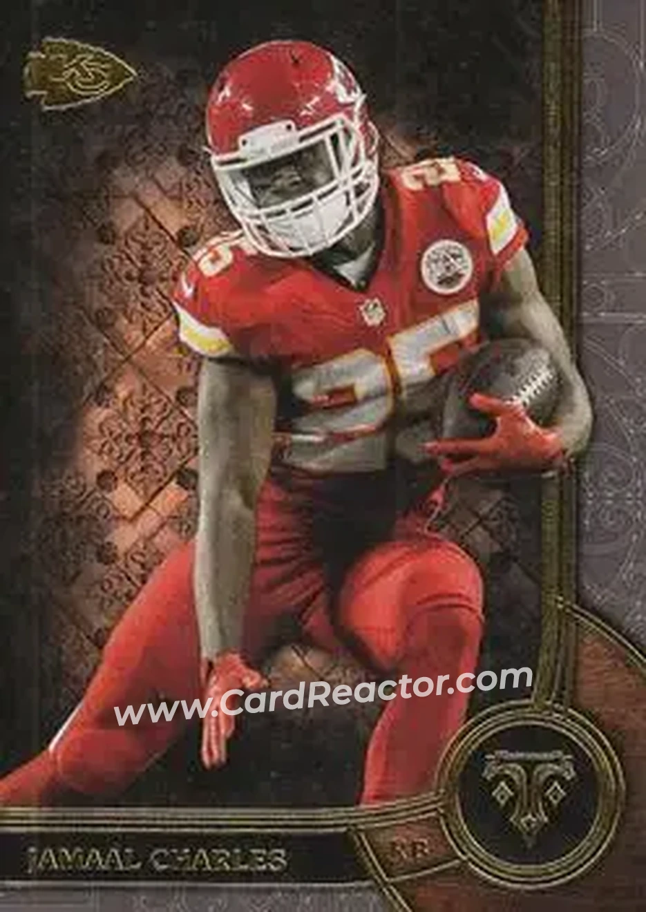 2015 Topps Triple Threads #7 - Jamaal Charles - Kansas City Chiefs - Front