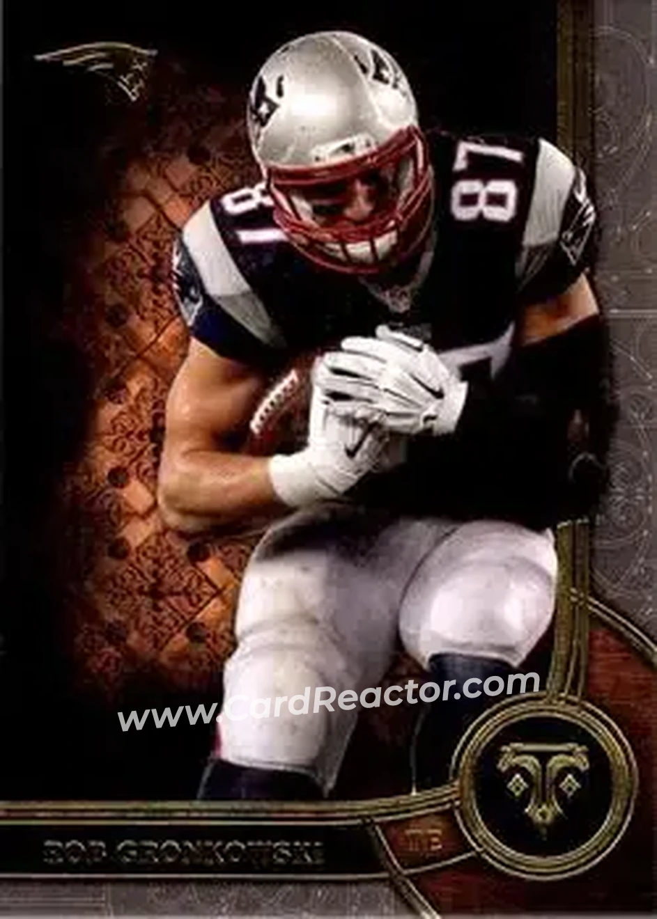 2015 Topps Triple Threads #10 - Rob Gronkowski - New England Patriots - Front