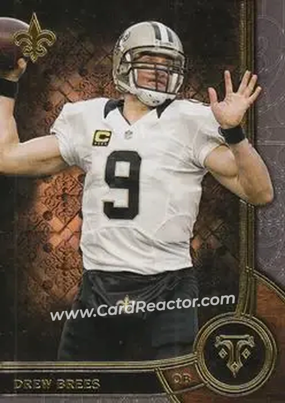 2015 Topps Triple Threads #12 - Drew Brees - New Orleans Saints - Front