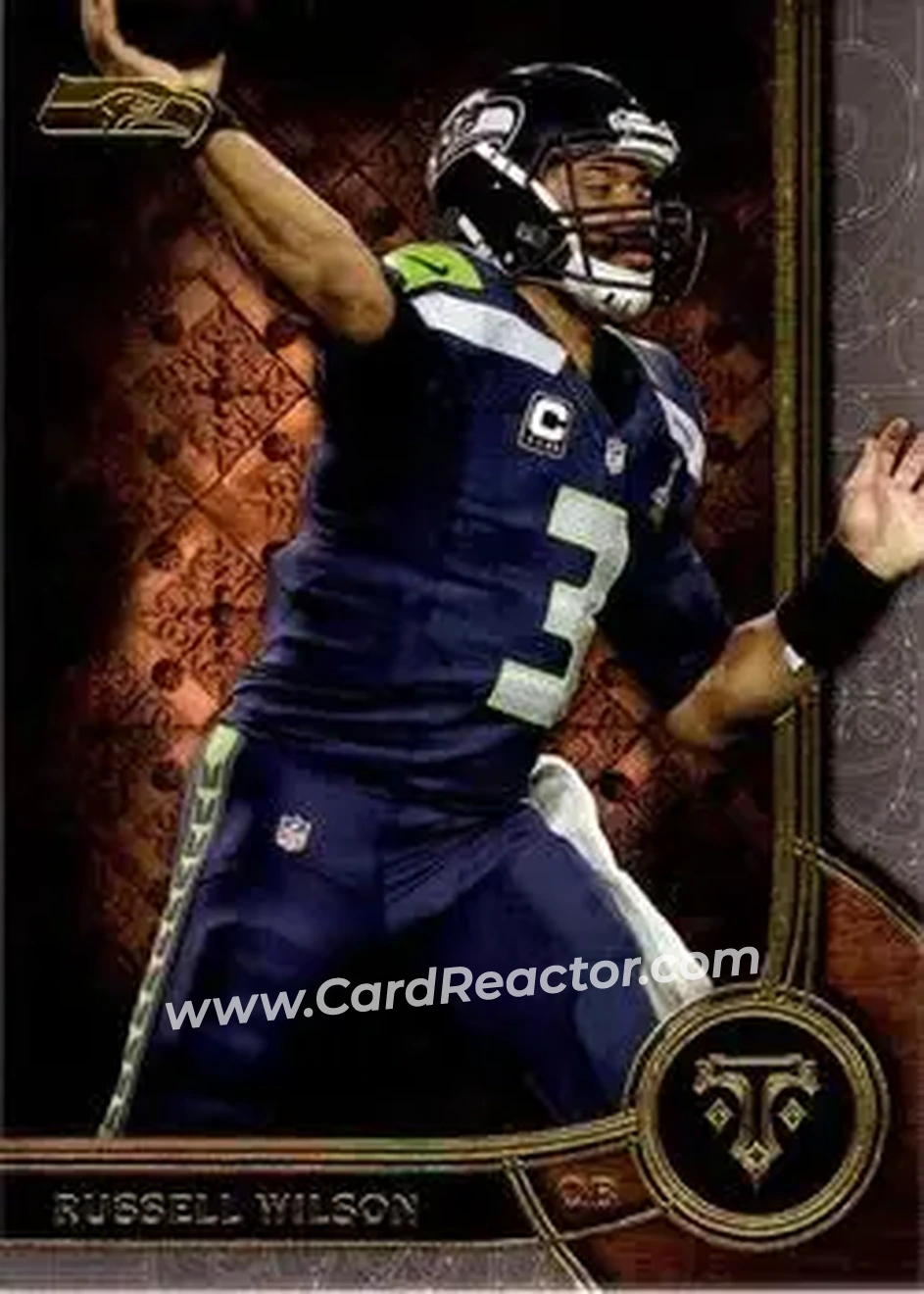 2015 Topps Triple Threads #15 - Russell Wilson - Seattle Seahawks - Front