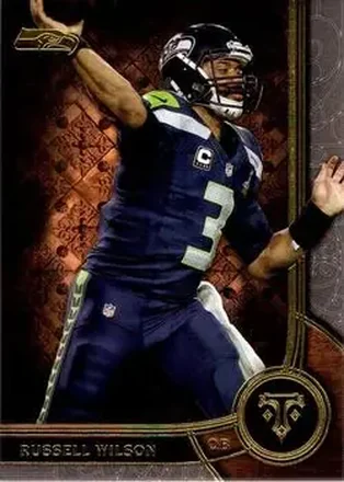 2015 Topps Triple Threads #15 - Russell Wilson - Seattle Seahawks