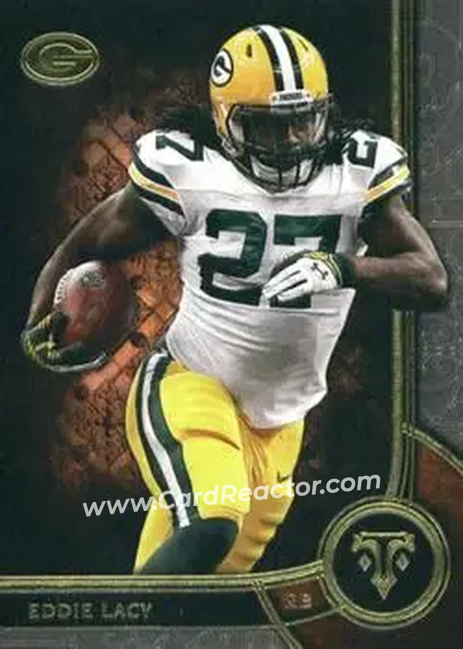 2015 Topps Triple Threads #19 - Eddie Lacy - Green Bay Packers - Front