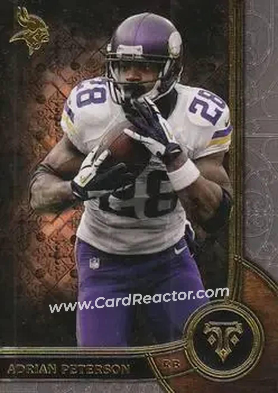 2015 Topps Triple Threads #24 - Adrian Peterson - Minnesota Vikings - Front