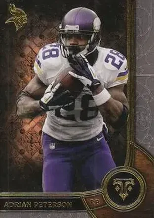 2015 Topps Triple Threads #24 - Adrian Peterson - Minnesota Vikings