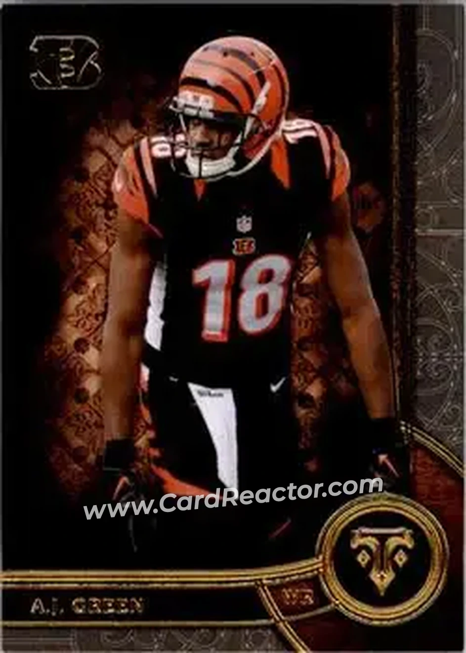 2015 Topps Triple Threads #28 - A.J. Green - Cincinnati Bengals - Front 2015 Topps Triple Threads #28 - A.J. Green - Cincinnati Bengals - Front