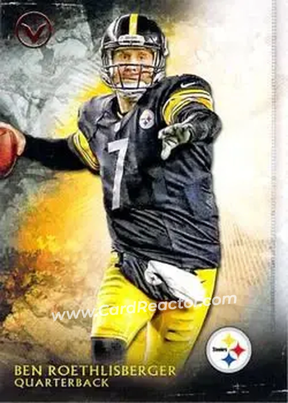 2015 Topps Valor #1 - Ben Roethlisberger - Pittsburgh Steelers - Front
