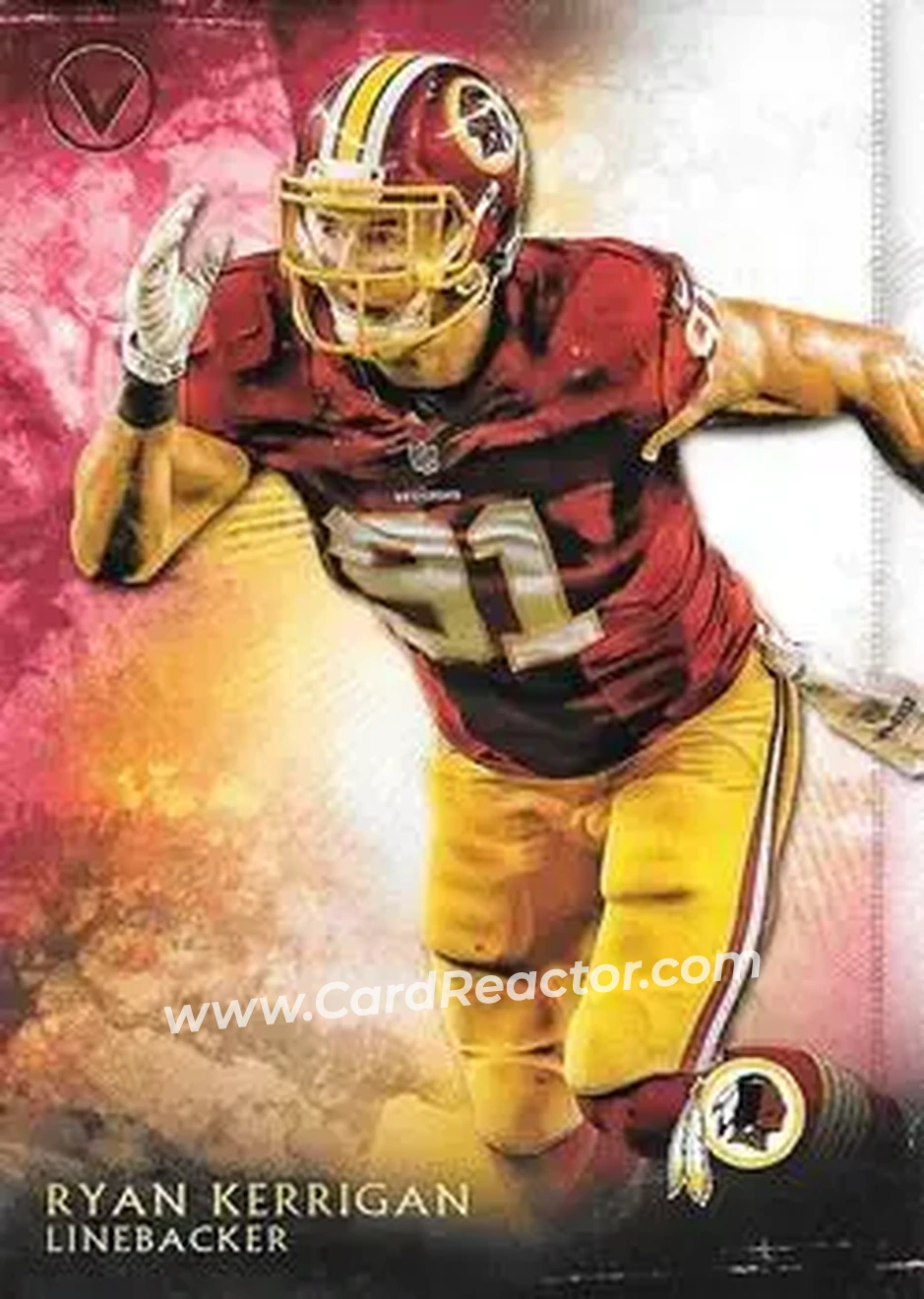2015 Topps Valor #9 - Ryan Kerrigan - Washington Redskins - Front