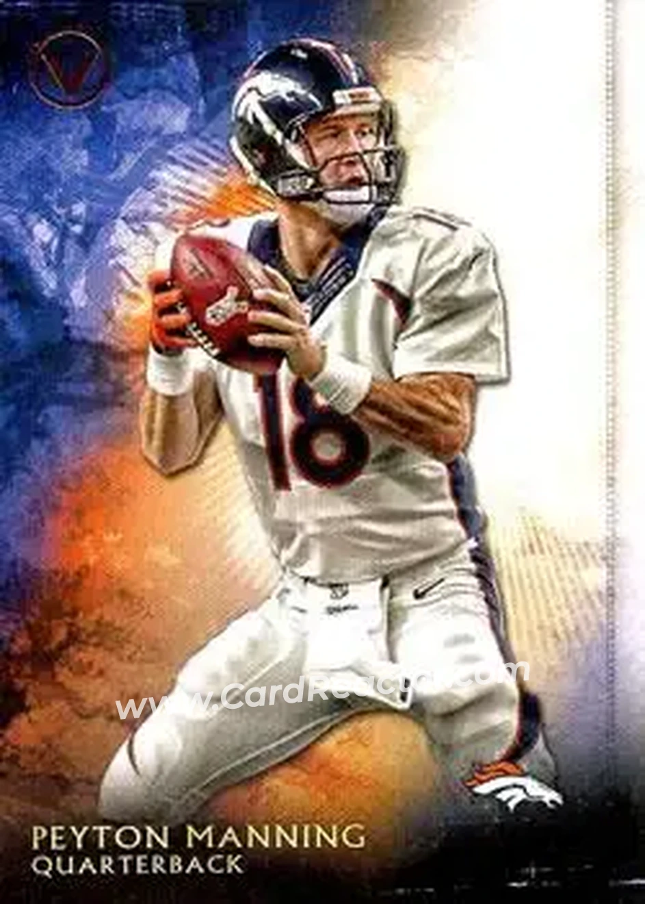 2015 Topps Valor #10 - Peyton Manning - Denver Broncos - Front 2015 Topps Valor #10 - Peyton Manning - Denver Broncos - Front