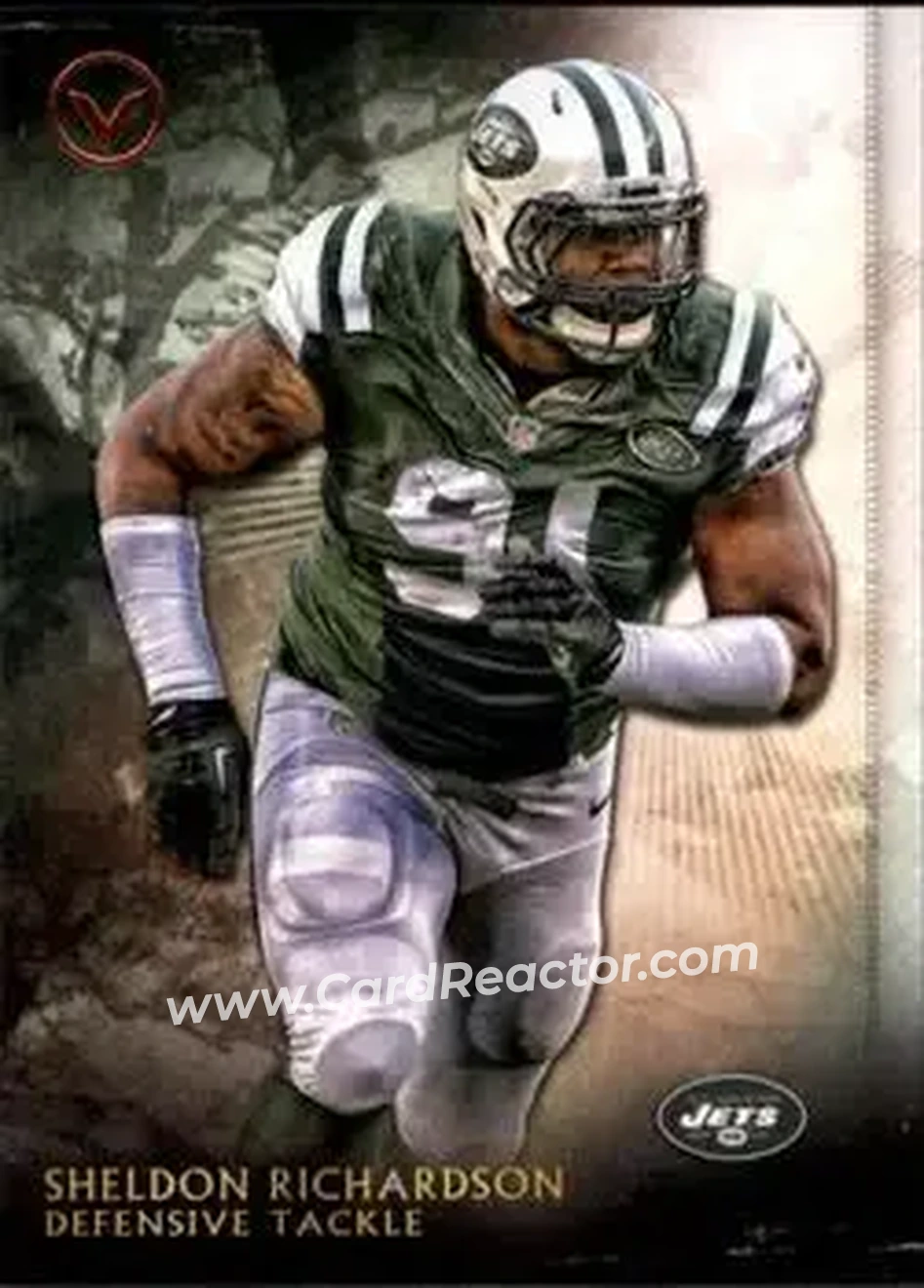 2015 Topps Valor #13 - Sheldon Richardson - New York Jets - Front