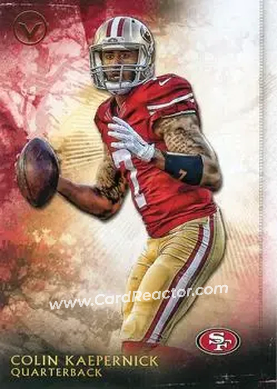 2015 Topps Valor #18 - Colin Kaepernick - San Francisco 49ers - Front