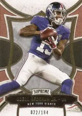 2015 Topps Supreme - Copper #18 - Odell Beckham Jr. - New York Giants