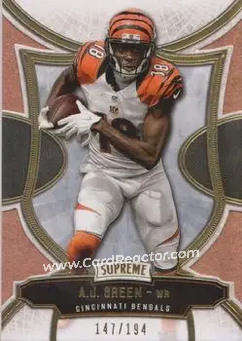 2015 Topps Supreme - Copper #26 - A.J. Green - Cincinnati Bengals - Front