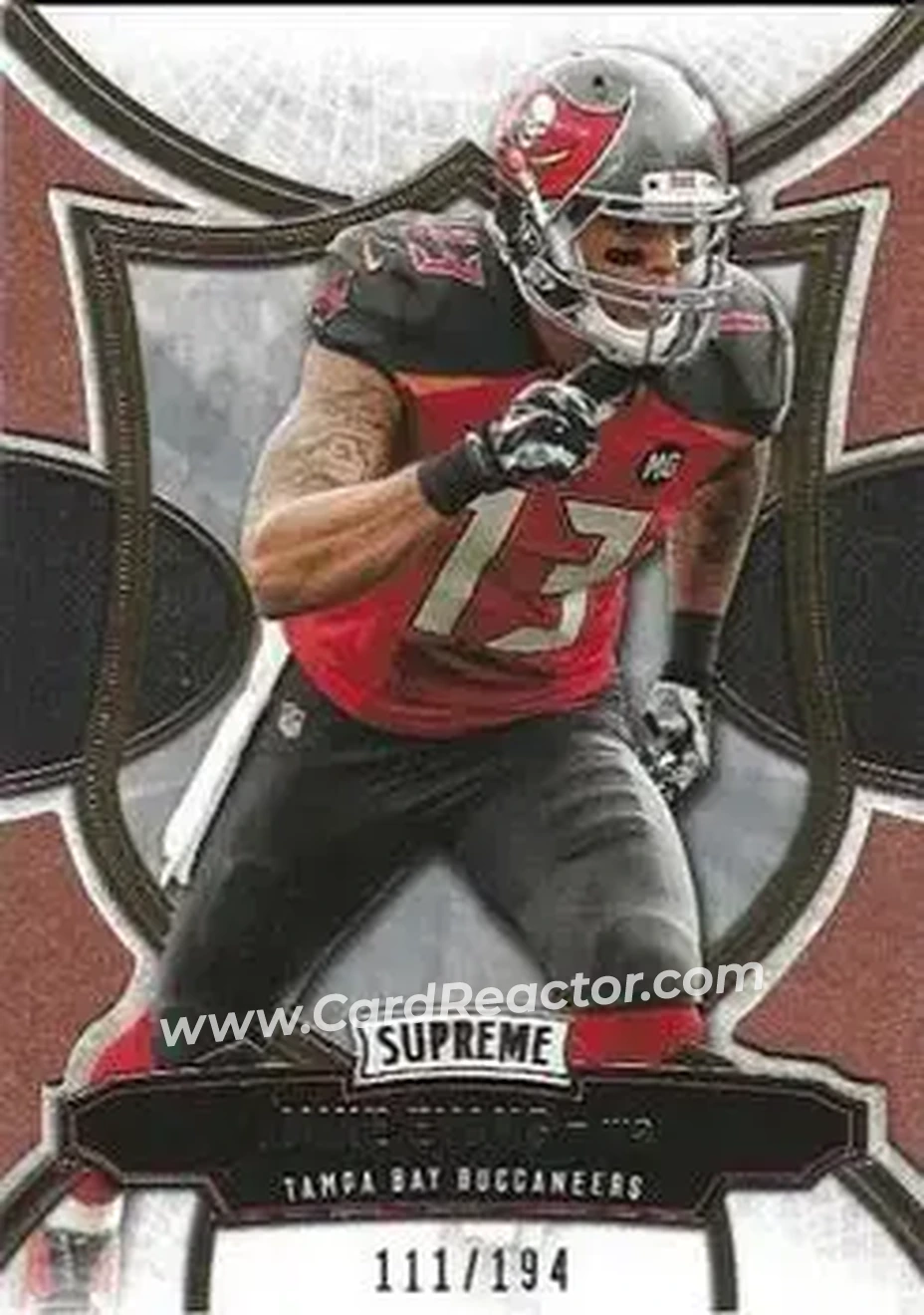 2015 Topps Supreme - Copper #34 - Mike Evans - Tampa Bay Buccaneers - Front