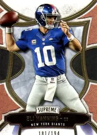 2015 Topps Supreme - Copper #38 - Eli Manning - New York Giants