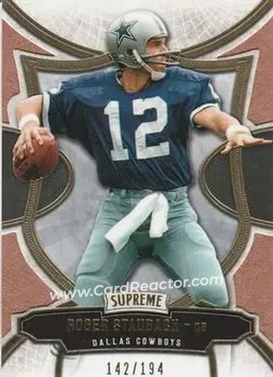 2015 Topps Supreme - Copper #61 - Roger Staubach - Dallas Cowboys - Front