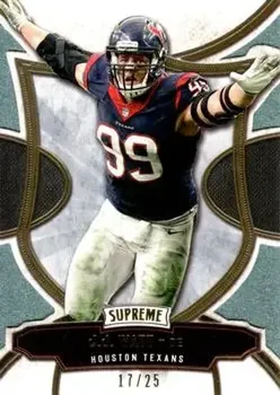 2015 Topps Supreme - Green #5 - J.J. Watt - Houston Texans