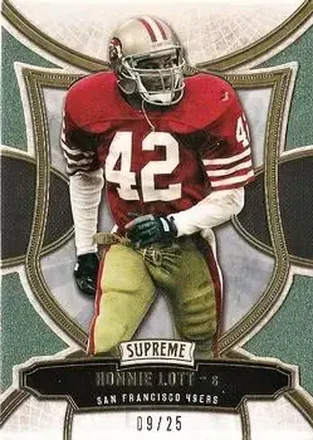 2015 Topps Supreme - Green #53 - Ronnie Lott - San Francisco 49ers