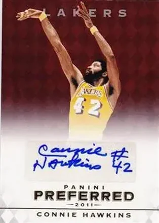 2011-12 Panini Preferred #32 - Connie Hawkins - Los Angeles Lakers