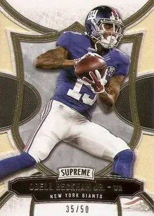 2015 Topps Supreme - Gold #18 - Odell Beckham Jr. - New York Giants