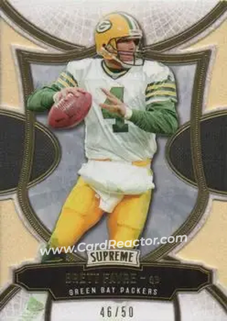 2015 Topps Supreme - Gold #40 - Brett Favre - Green Bay Packers - Front