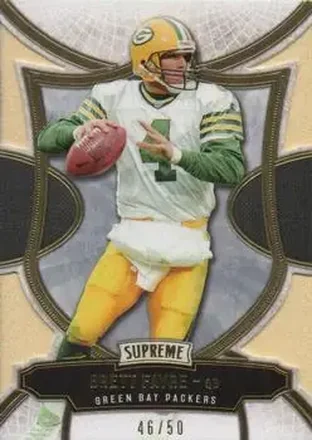 2015 Topps Supreme - Gold #40 - Brett Favre - Green Bay Packers