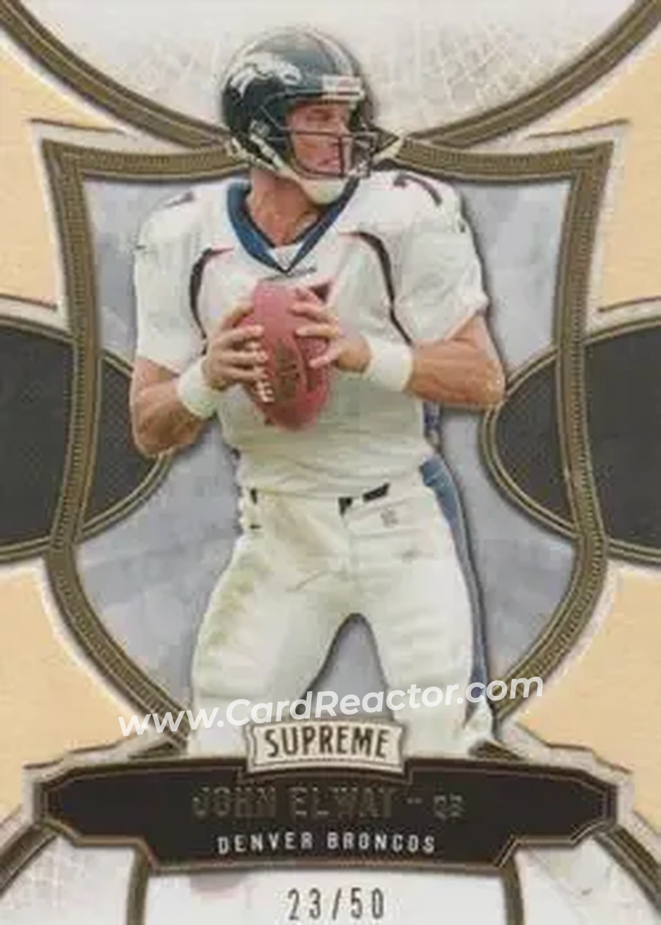 2015 Topps Supreme - Gold #41 - John Elway - Denver Broncos - Front