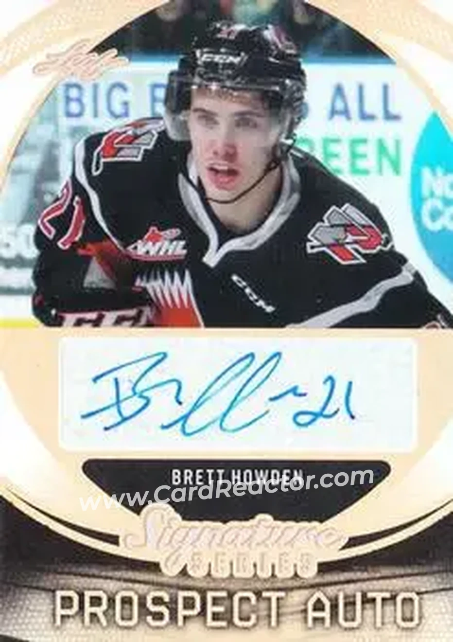 2015 Leaf Signature Series #SP-BH1 - Brett Howden - Moose Jaw Warriors - Front