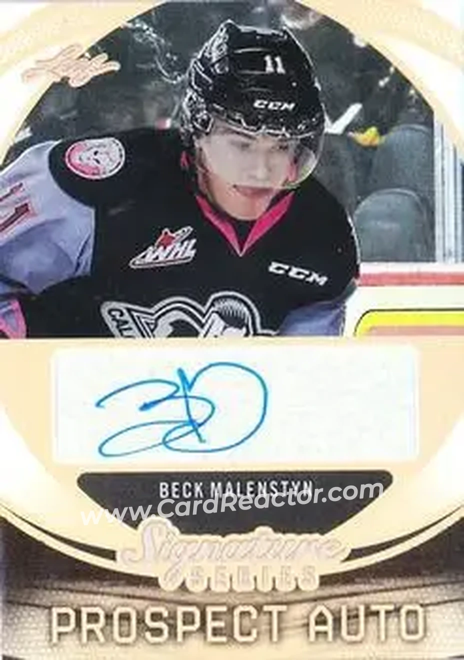 2015 Leaf Signature Series #SP-BM1 - Beck Malenstyn - Calgary Hitmen - Front