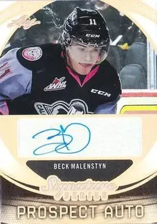2015 Leaf Signature Series #SP-BM1 - Beck Malenstyn - Calgary Hitmen