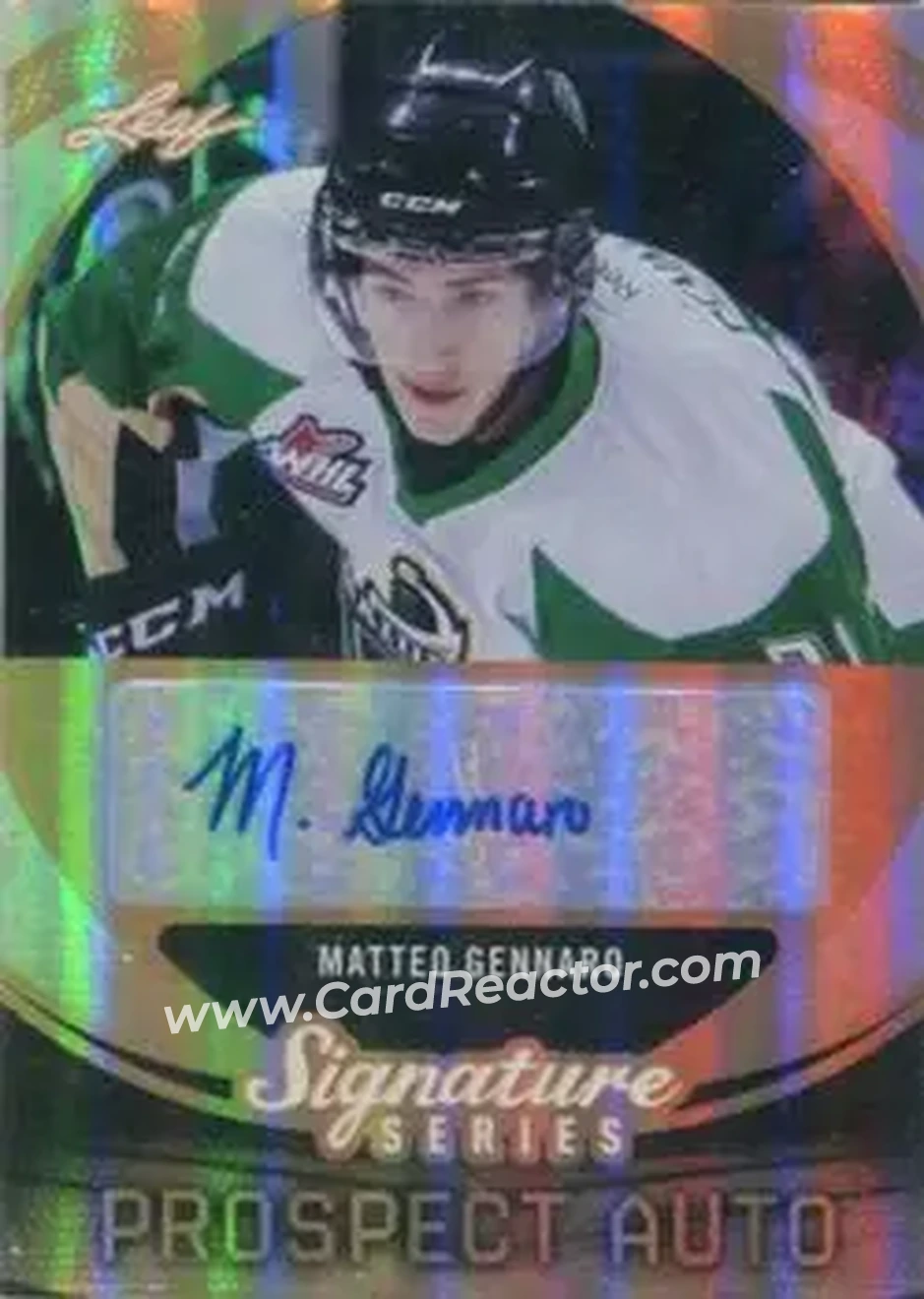 2015 Leaf Signature Series #SP-MG1 - Matteo Gennaro - Front