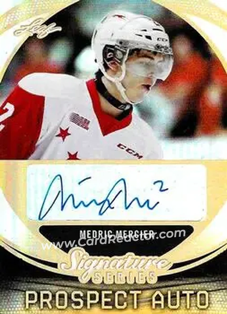 2015 Leaf Signature Series #SP-MM1 - Medric Mercier - Front