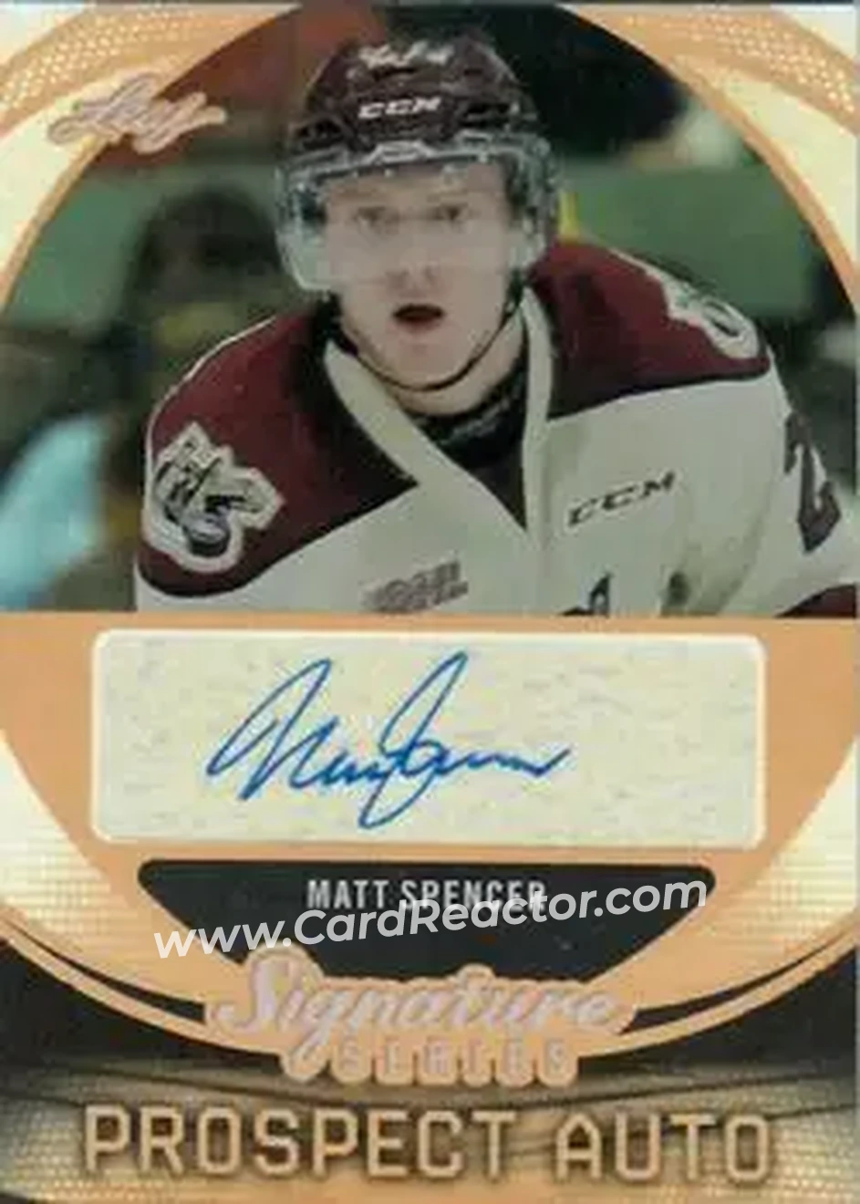 2015 Leaf Signature Series #SP-MS1 - Matt Spencer - Front