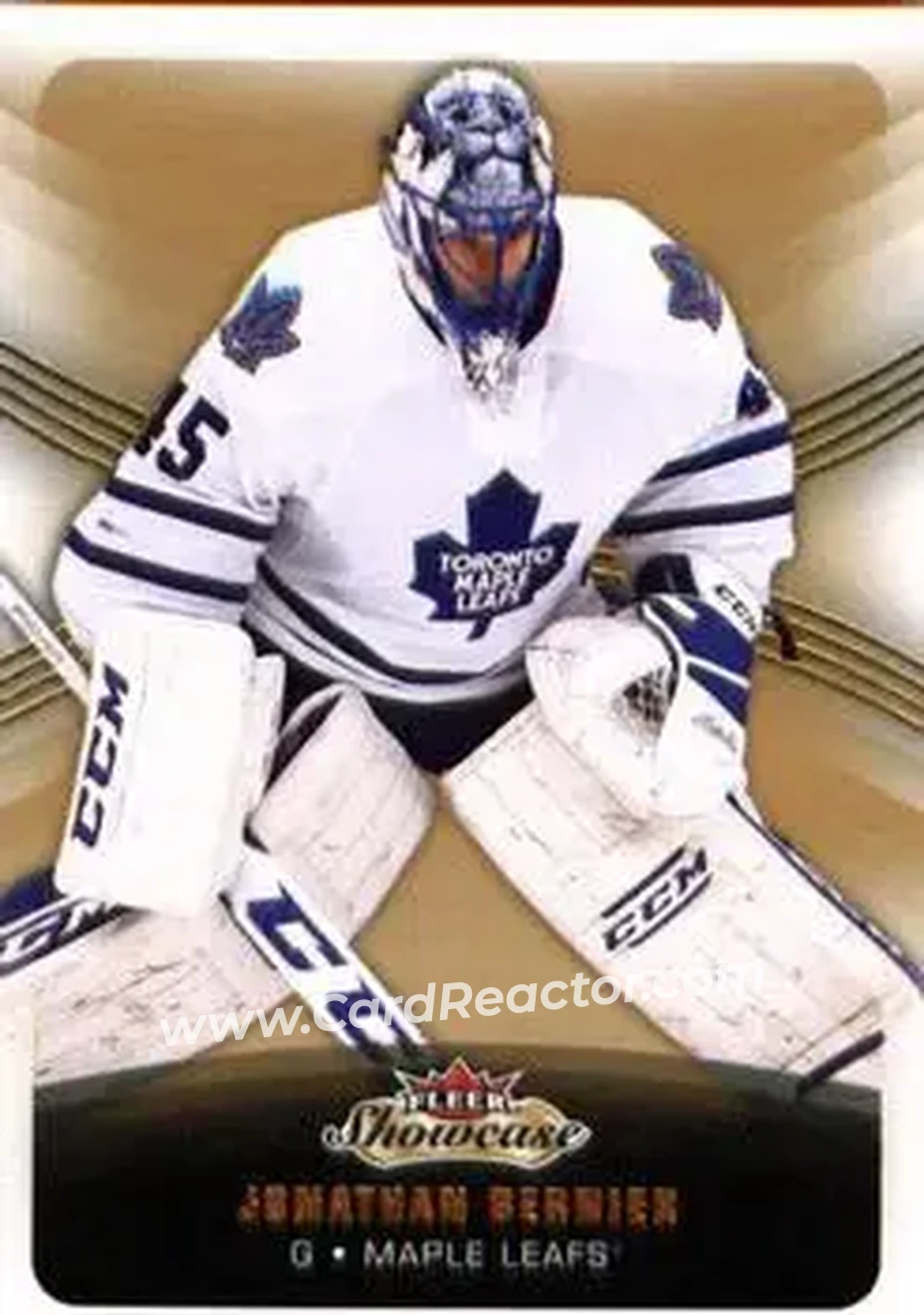 2015-16 Fleer Showcase #8 - Jonathan Bernier - Toronto Maple Leafs - Front