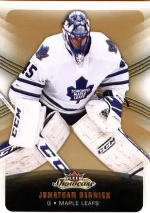 2015-16 Fleer Showcase #8 - Jonathan Bernier - Toronto Maple Leafs