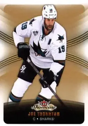 2015-16 Fleer Showcase #16 - Joe Thornton - San Jose Sharks