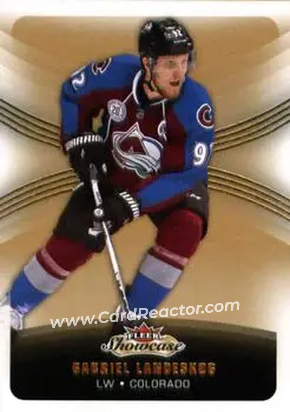 2015-16 Fleer Showcase #26 - Gabriel Landeskog - Colorado Avalanche - Front