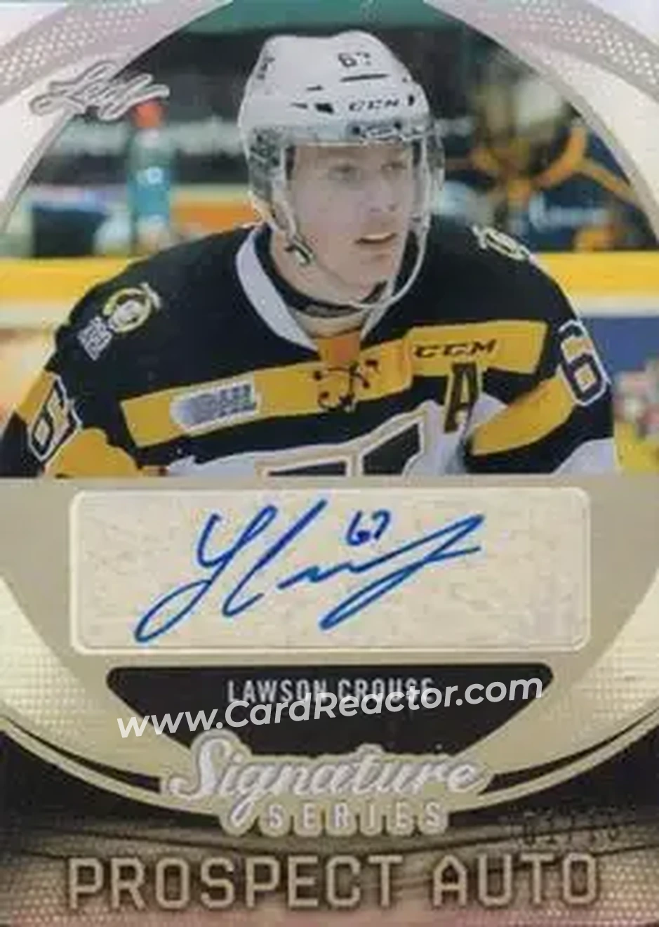 2015 Leaf Signature Series - Prospects Gray #SP-LC1 - Lawson Crouse - Front