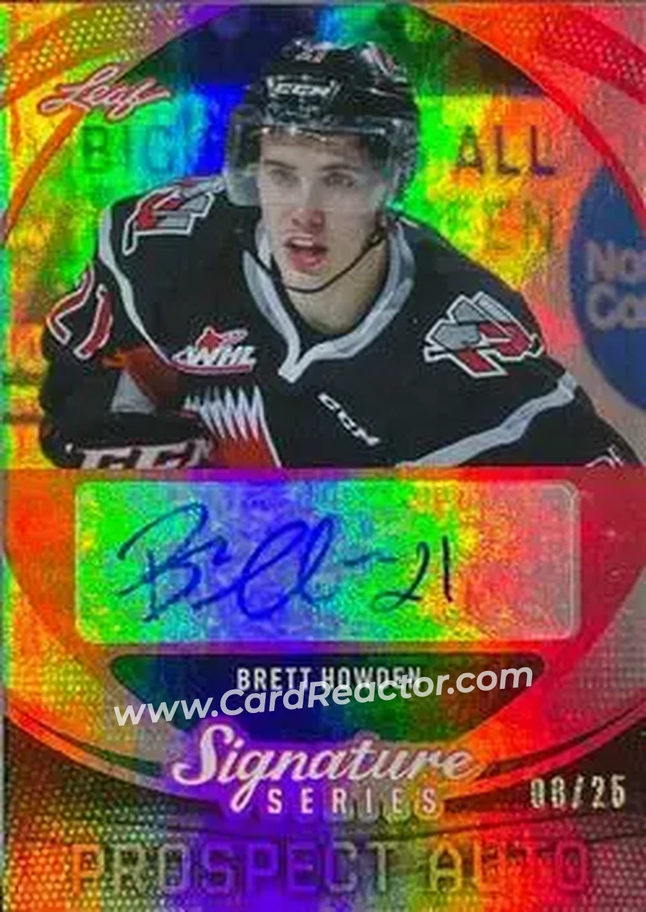 2015 Leaf Signature Series - Prospects Red #SP-BH1 - Brett Howden - Moose Jaw Warriors - Front