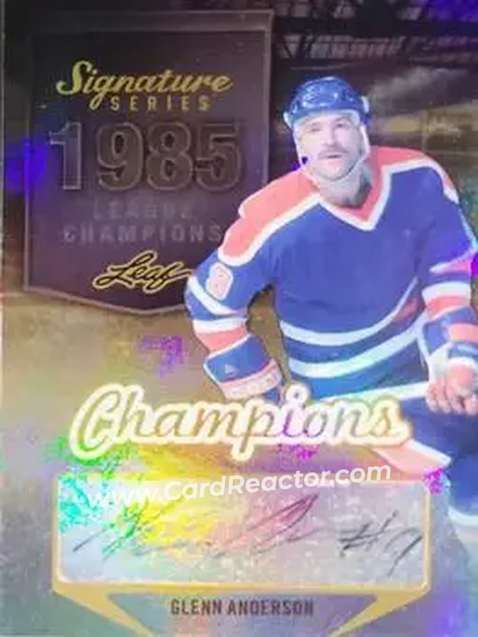 2015 Leaf Signature Series - Signature Champions - Bronze #SCH-GA1 - Glenn Anderson - Edmonton Oilers - Front 2015 Leaf Signature Series - Signature Champions - Bronze #SCH-GA1 - Glenn Anderson - Edmonton Oilers - Front