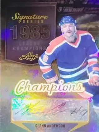 2015 Leaf Signature Series - Signature Champions - Bronze #SCH-GA1 - Glenn Anderson - Edmonton Oilers