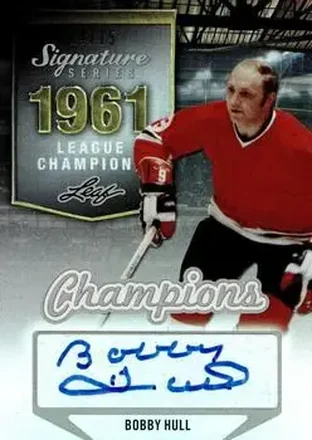 2015 Leaf Signature Series - Signature Champions - Blue #SCH-BH2 - Bobby Hull - Chicago Blackhawks